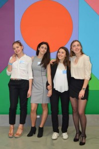 pic of 4 wonderful delegates at the Vasarely fundation